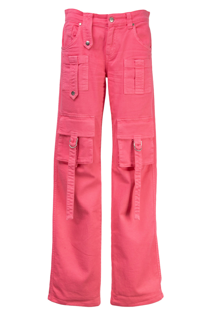 Blumarine Size 4 Low Rise Denim Cargo Jeans