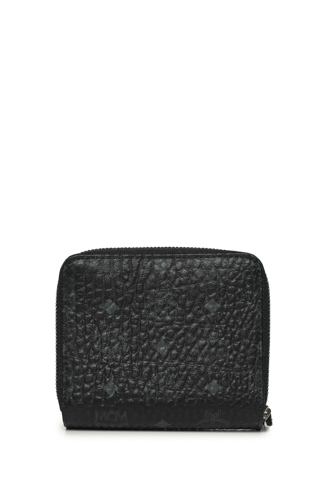 MCM Visetos Coated Canvas & Nappa Leather Compact Wallet