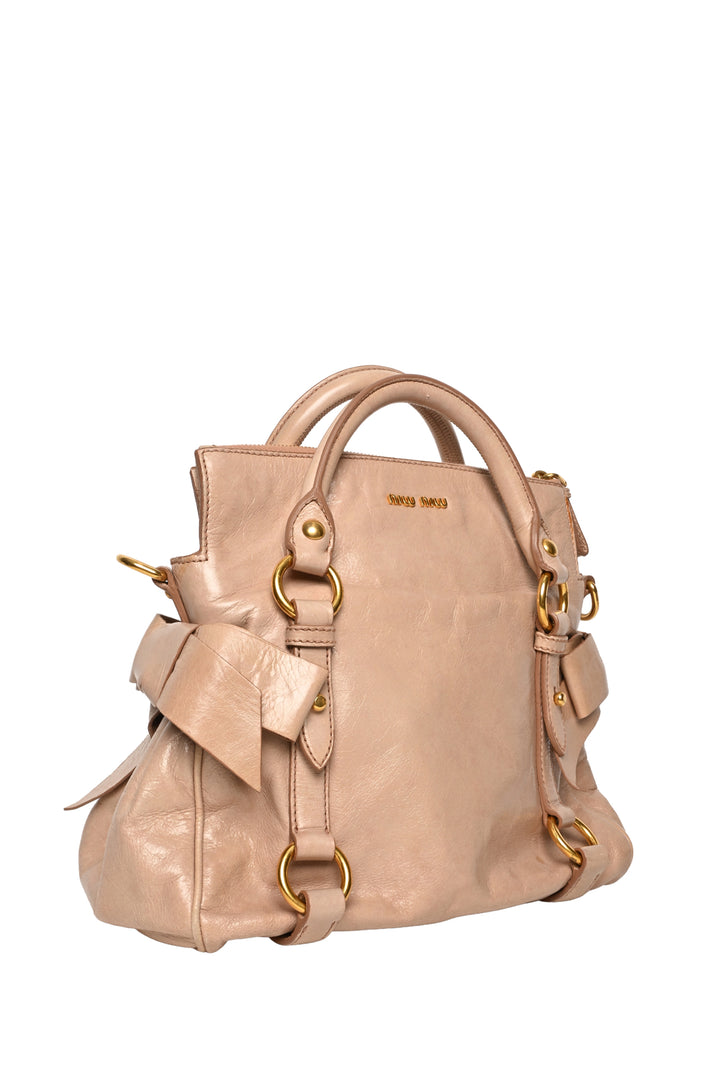 Miu Miu Vitello Lux Bow Bag