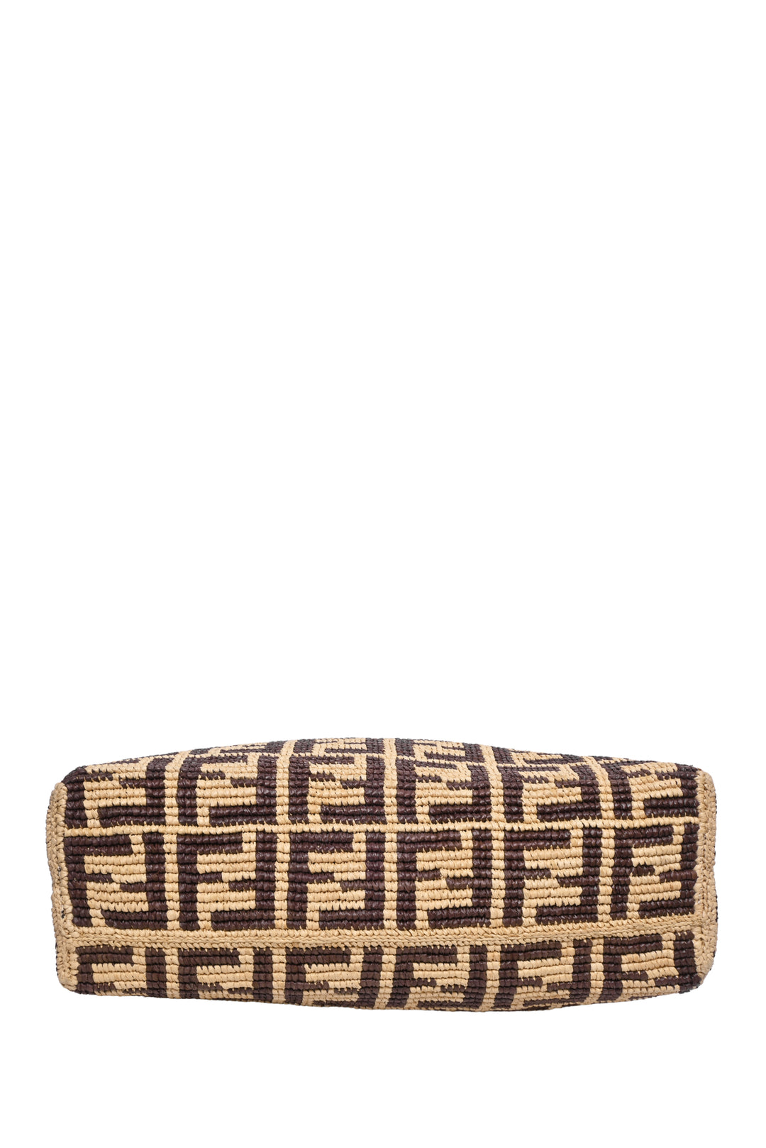 Fendi Large Roll FF Raffia Tote