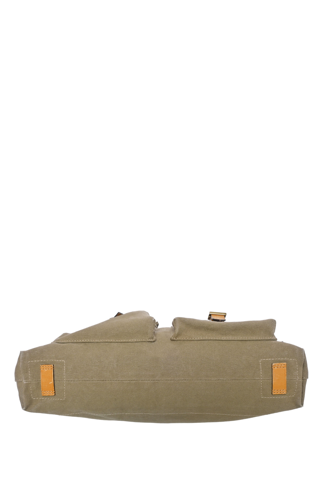 Gucci Vintage Utilitarian Canvas Shoulder Bag