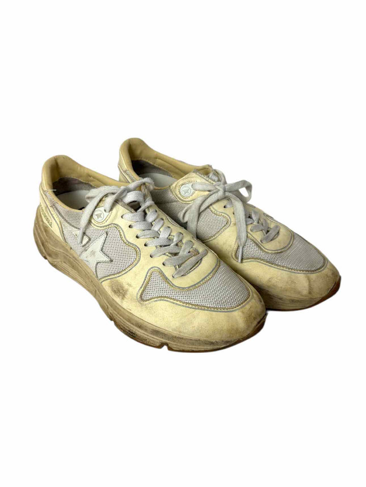 Golden Goose Running Sole Distressed Leather Sneaker
