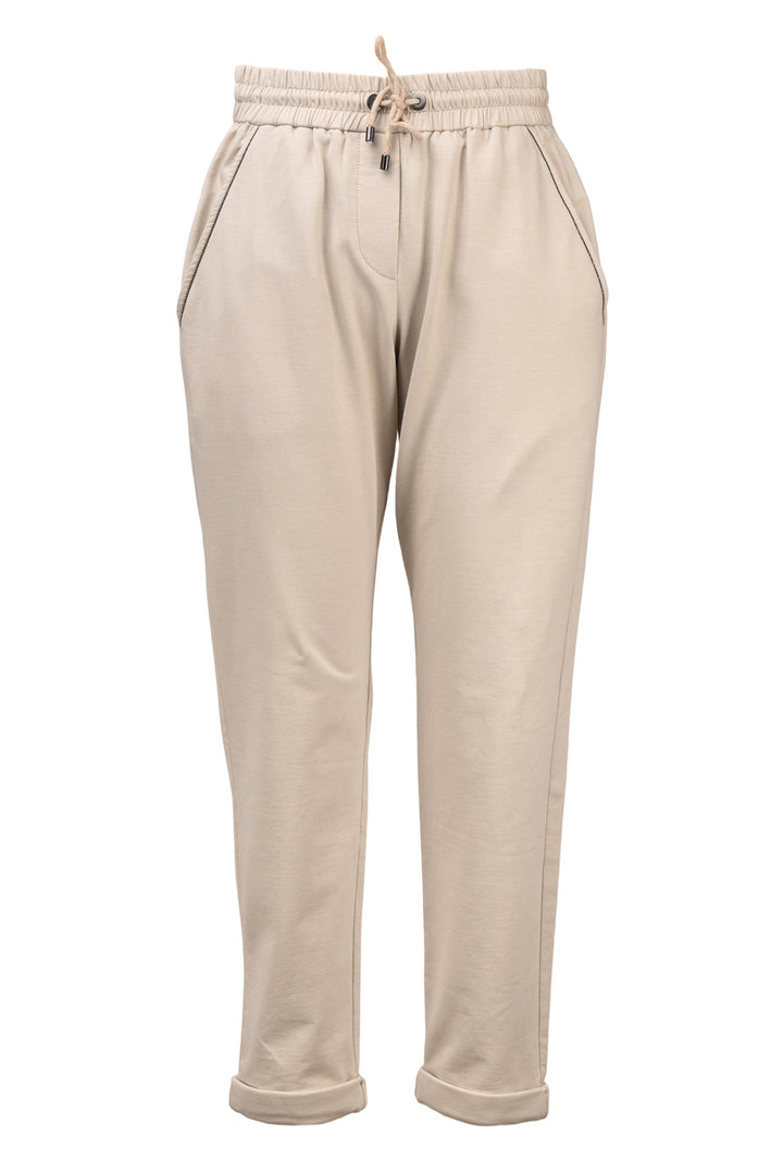 Brunello Cucinelli Size XS Drawstring Cotton Monili Trim Sweatpants