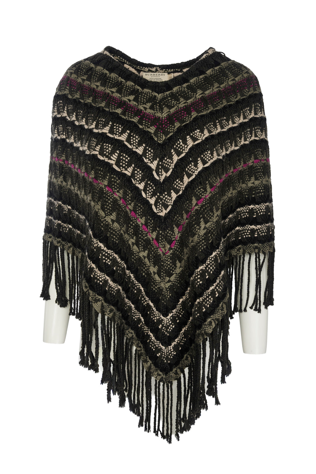 Burberry Size OS Cashmere Poncho Shawl