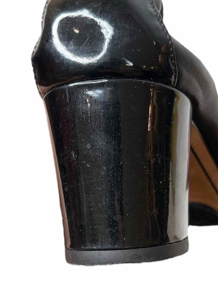 Chanel Elastic Leather Embroidered Size 40.5 Pumps