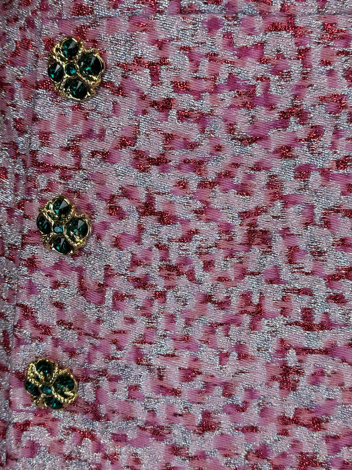 Dolce & Gabbana Size 38 Embellished Jacquard Mini Skirt