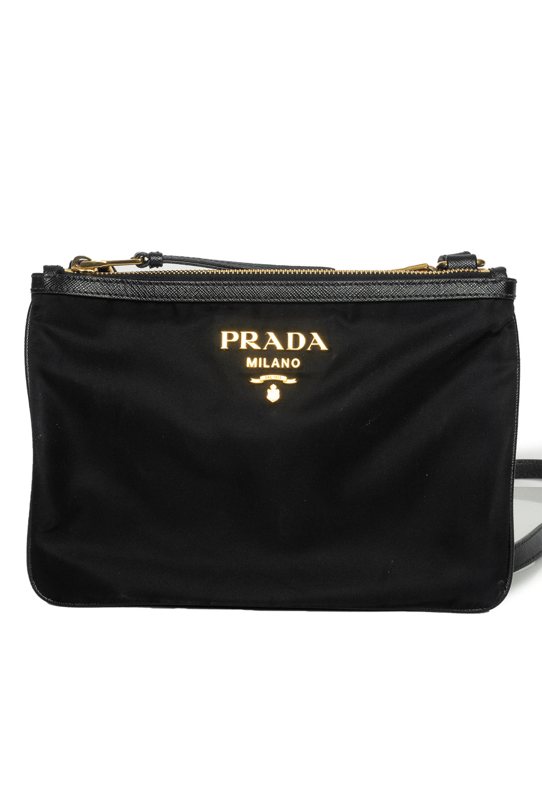 Prada Nylon Double Zip Crossbody