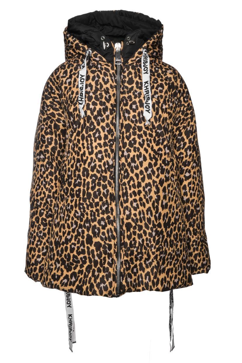Khrisjoy Size 1 Leopard Padding Filled Down Jacket