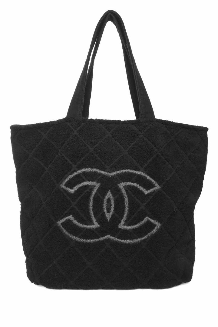 Chanel Terry Cloth CC Beach Towel Tote