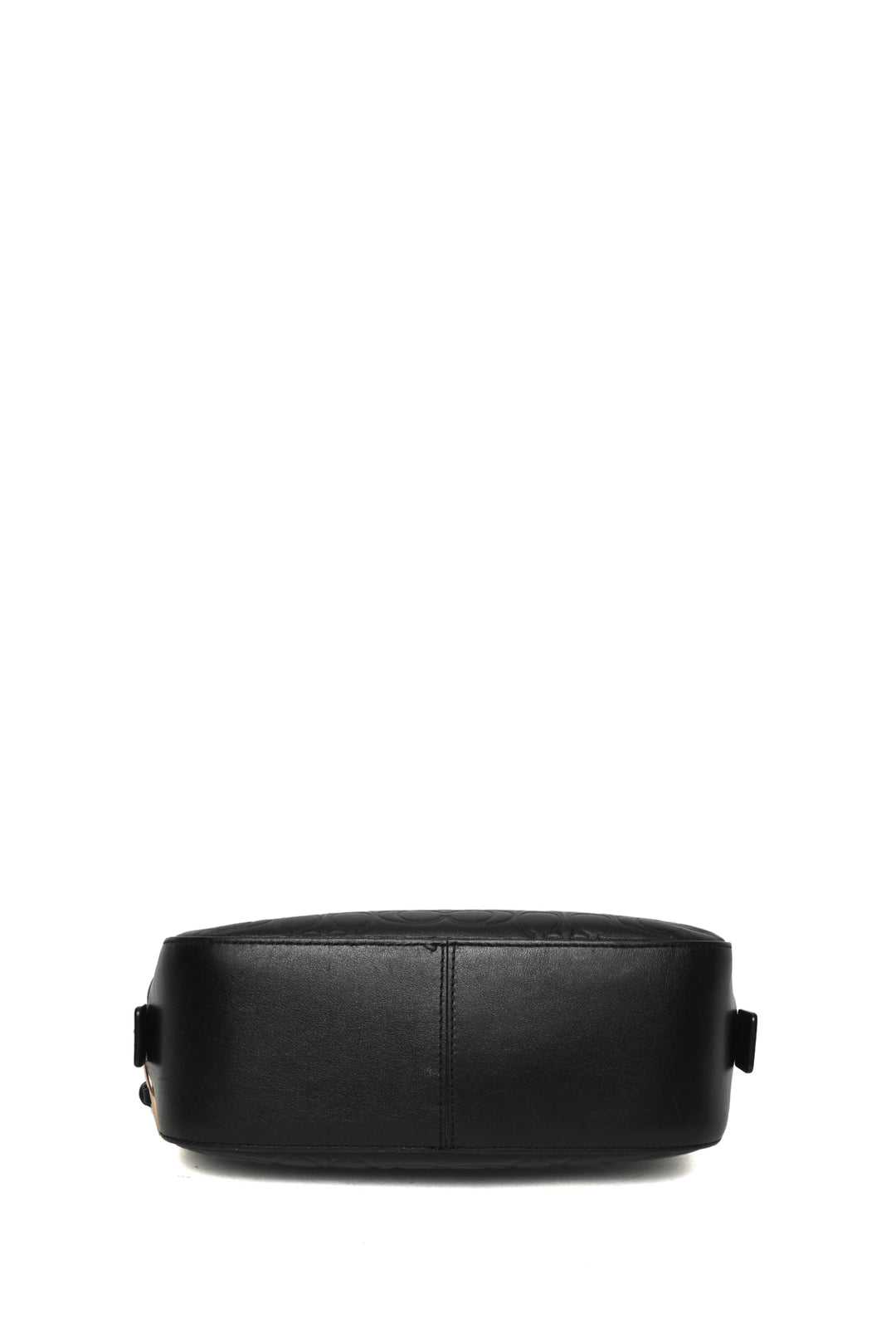 Coach Signature Embossed Leather Camera Bag Crossbody
