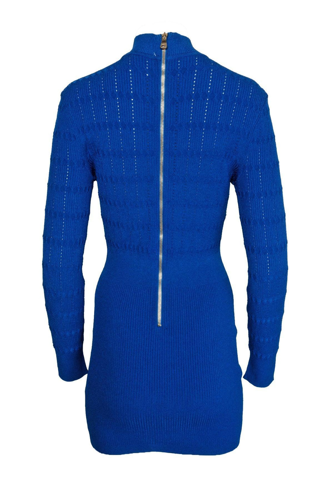 Balmain Size 38 Long Sleeve Knit Dress