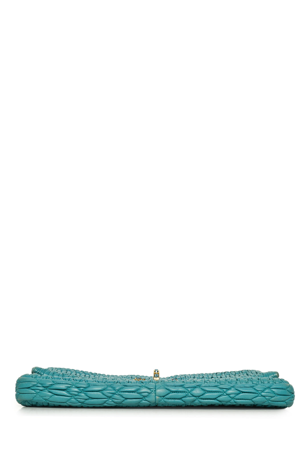 Miu Miu MatelassÃ© Leather Crystal Flap Shoulder Bag