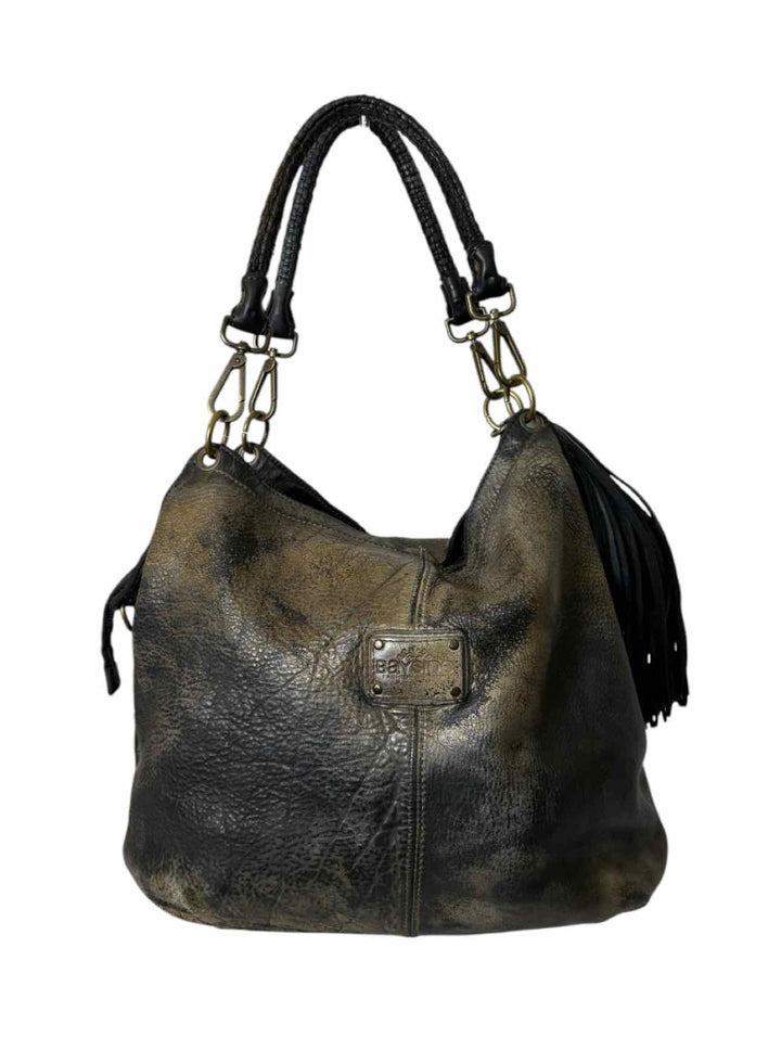 Bayside Calla Lily XL Distressed Leather Hobo Purse