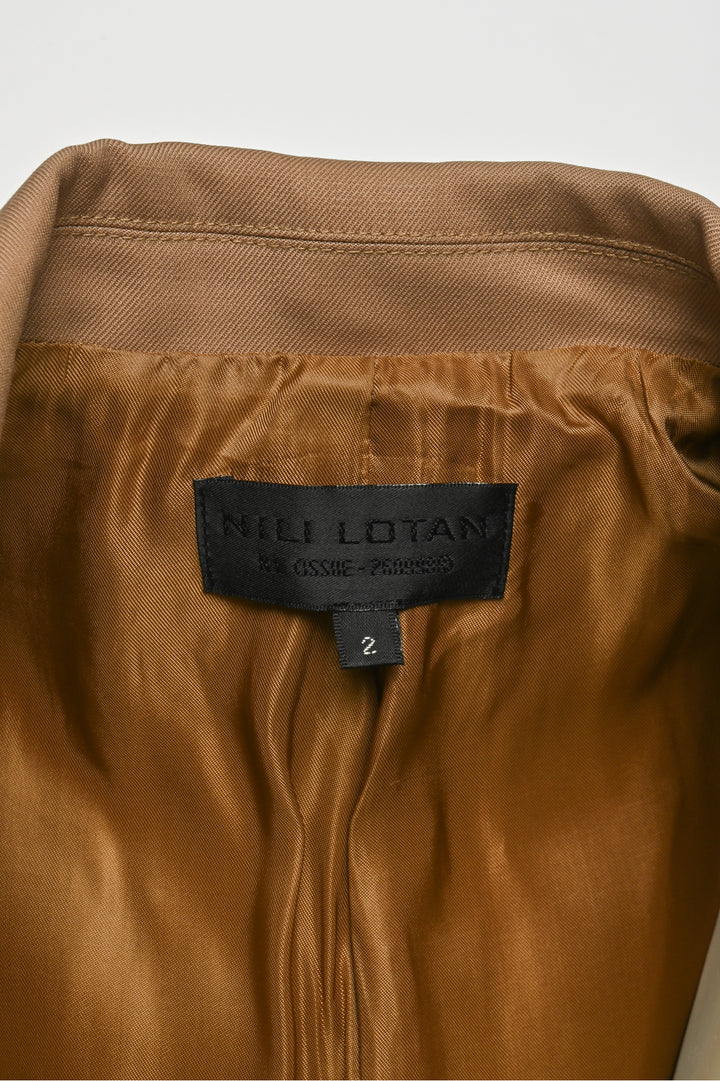 Nili Lotan Size 2 Single Breasted Wool Blazer Suit