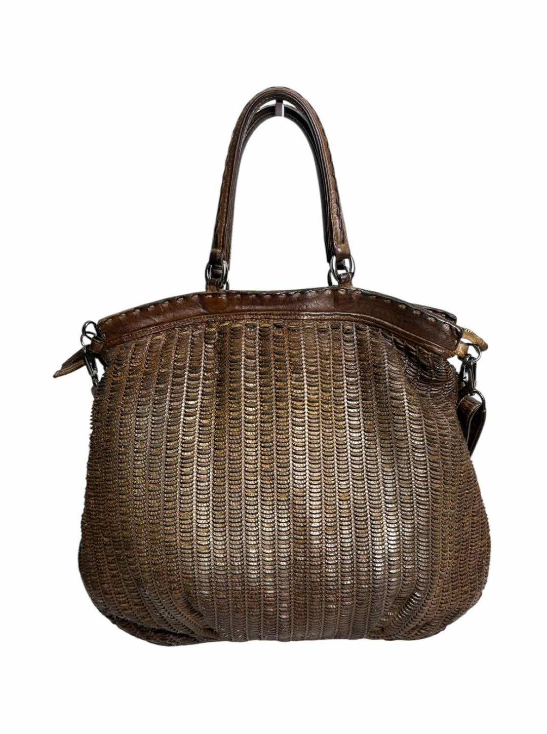 Giancarlo Nevola Distressed Cutout Leather Purse