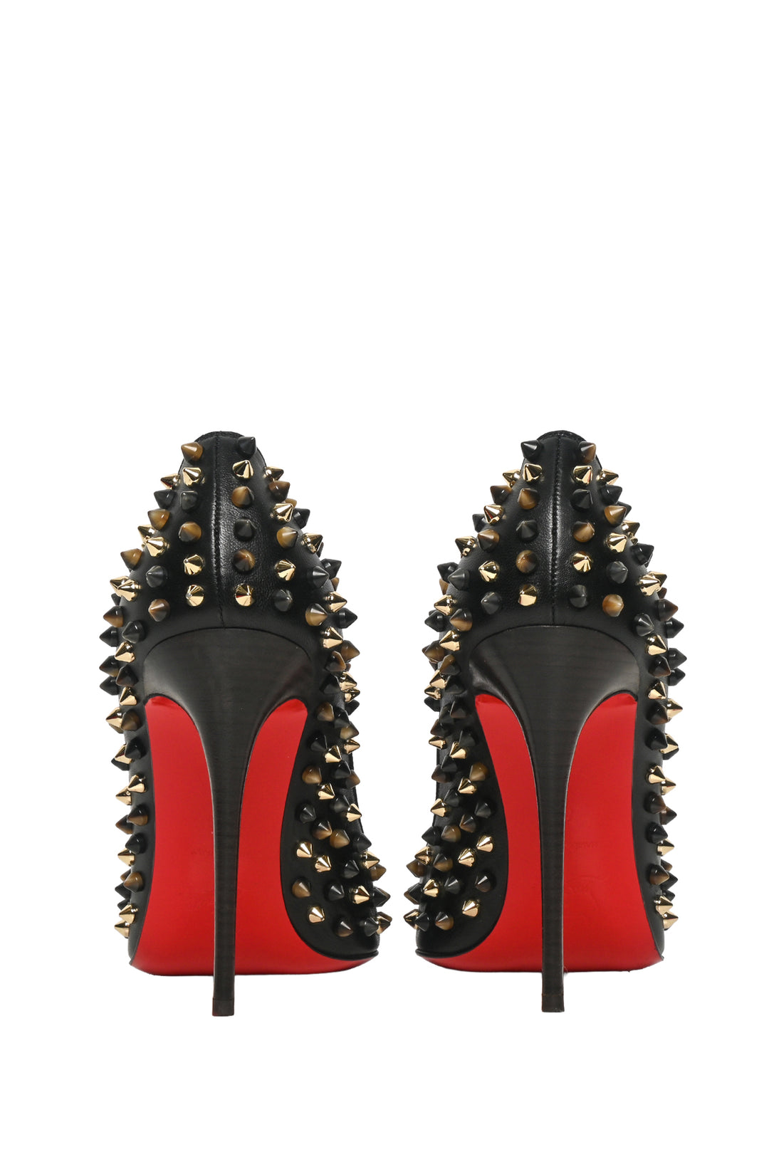 Christian Louboutin Size 40 Pigalle Spikes Nappa Leather Pumps