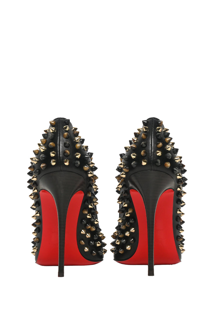 Christian Louboutin Size 40 Pigalle Spikes Nappa Leather Pumps