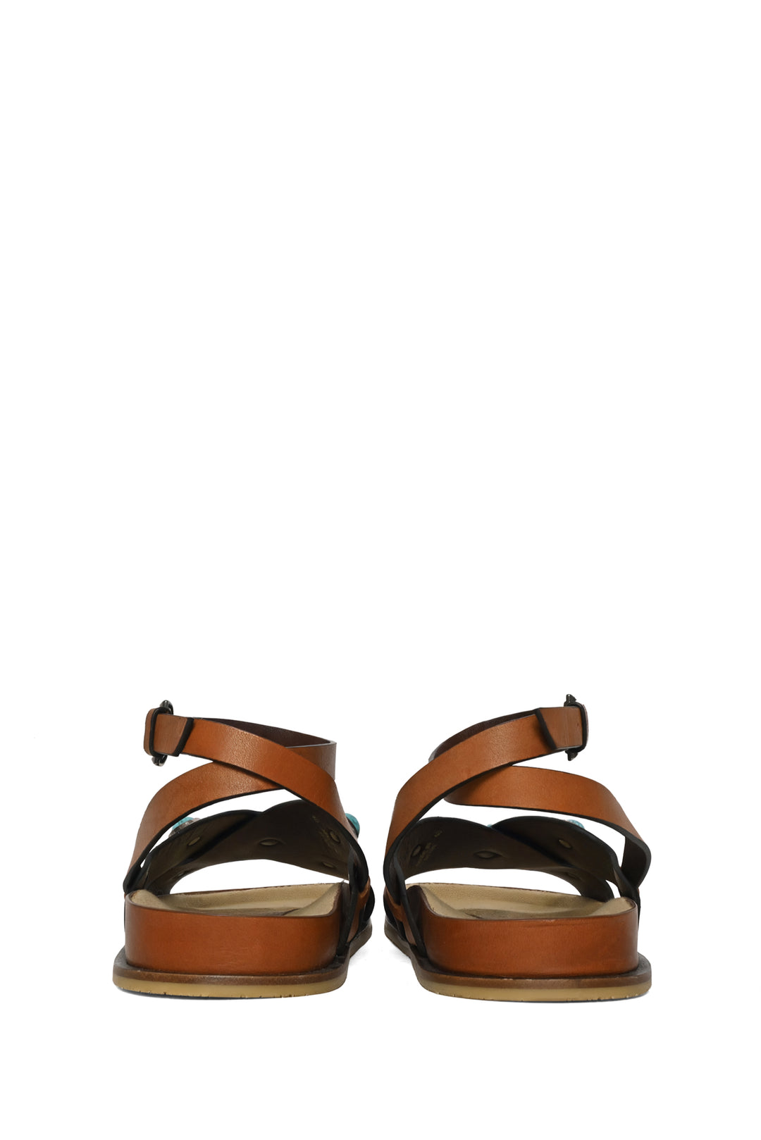 Etro Size 40 Crown Me Leather Sandals