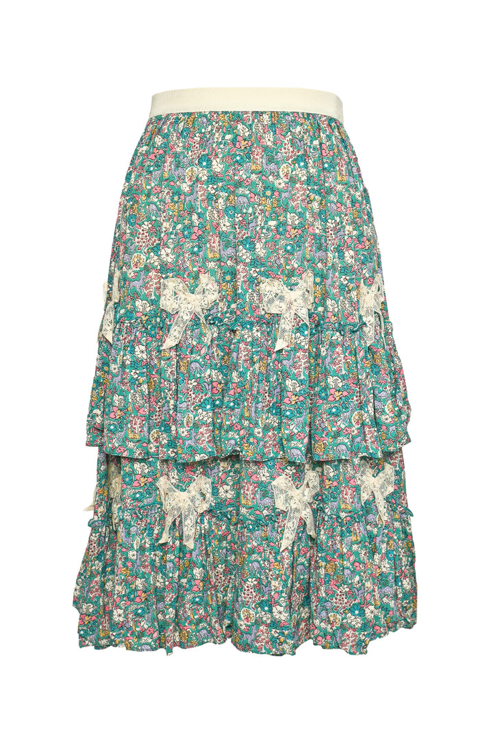 Gucci Size XXS/XS Youth 12 Liberty Tiered Skirt