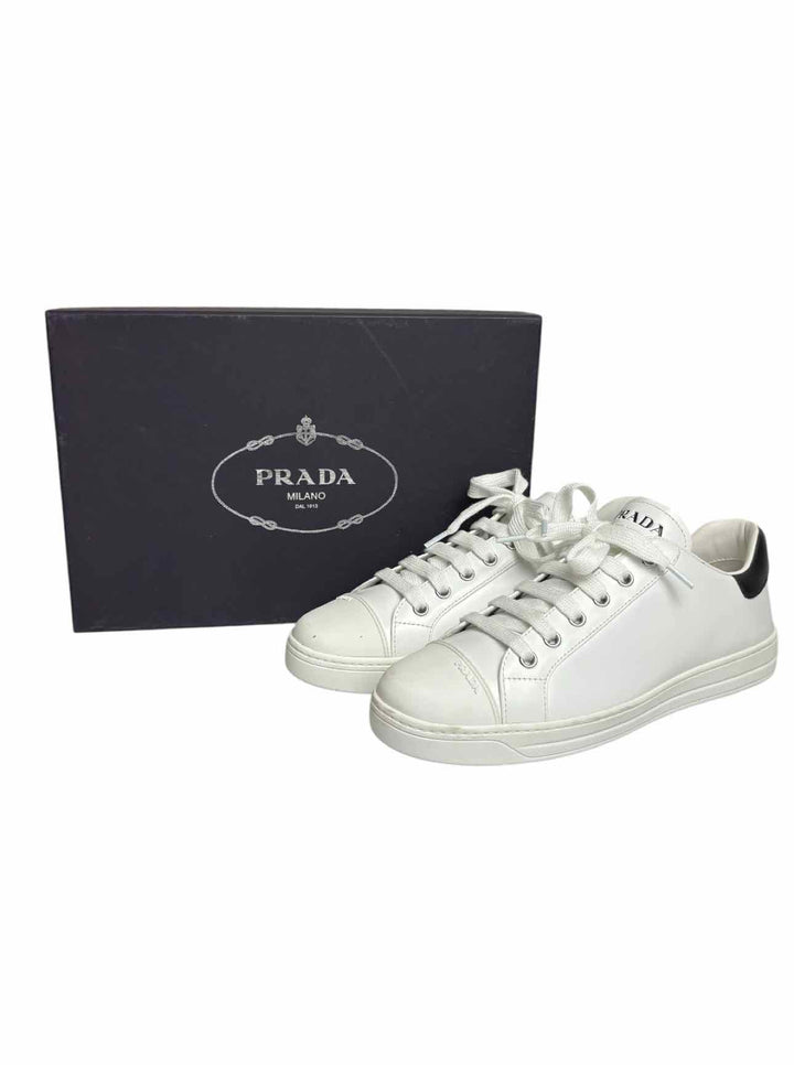 Prada Downtown Low-top Leather Size 38 Sneaker