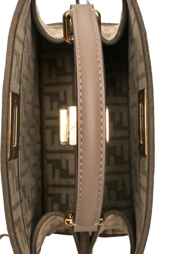 Fendi Peekaboo Iseeu Chenille Vitello Seta FF Bag