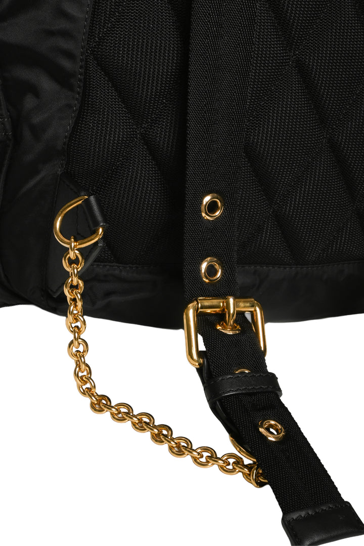 Burberry Rucksack Leather Trimmed BackPack