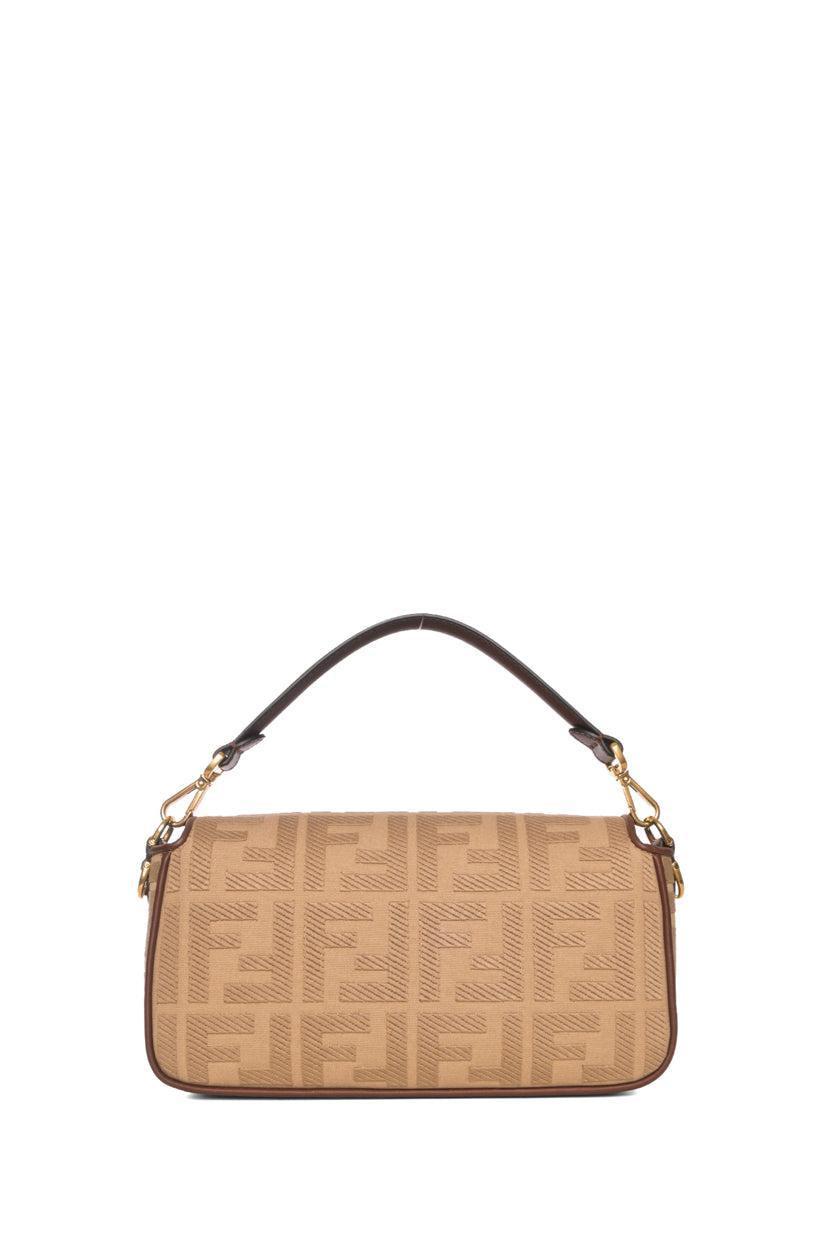 Fendi Sardinian Jacquard Vitello FF Baguette Bag