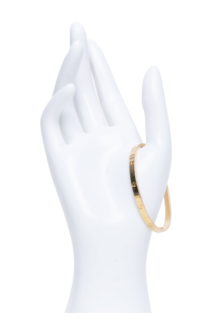 Cartier Small Model 18K Yellow Gold Love Bracelet