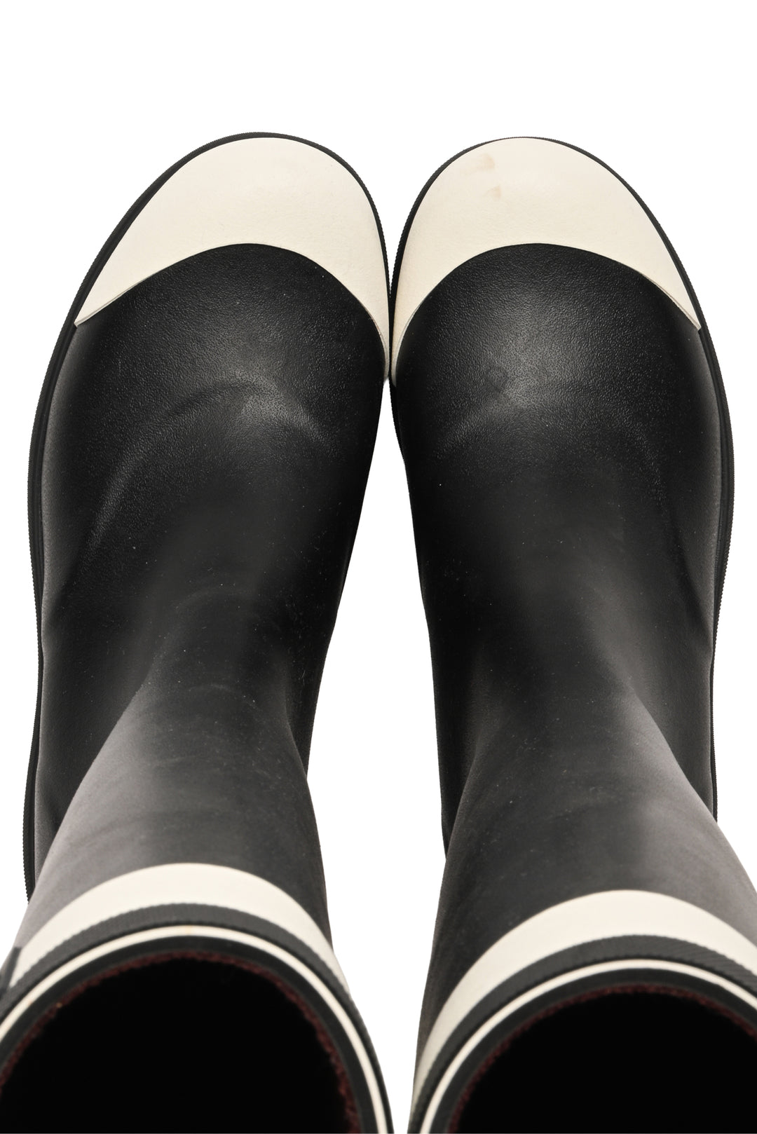 Chanel Size 36 Logo Rubber Rain Boots
