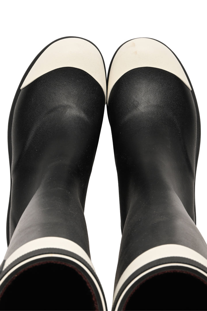 Chanel Size 36 Logo Rubber Rain Boots