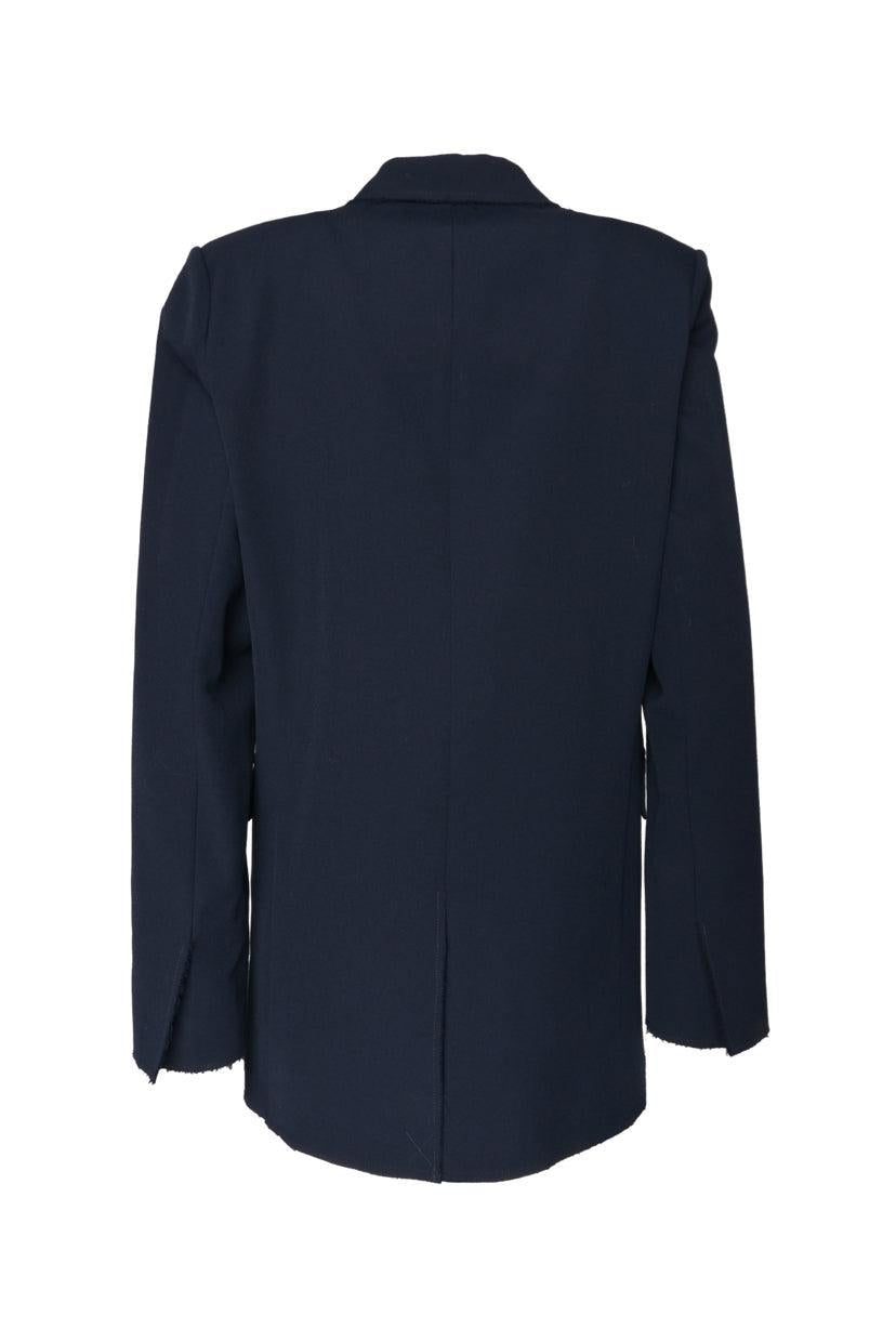 Frame Size XS Oversized Raw-Edge Blazer