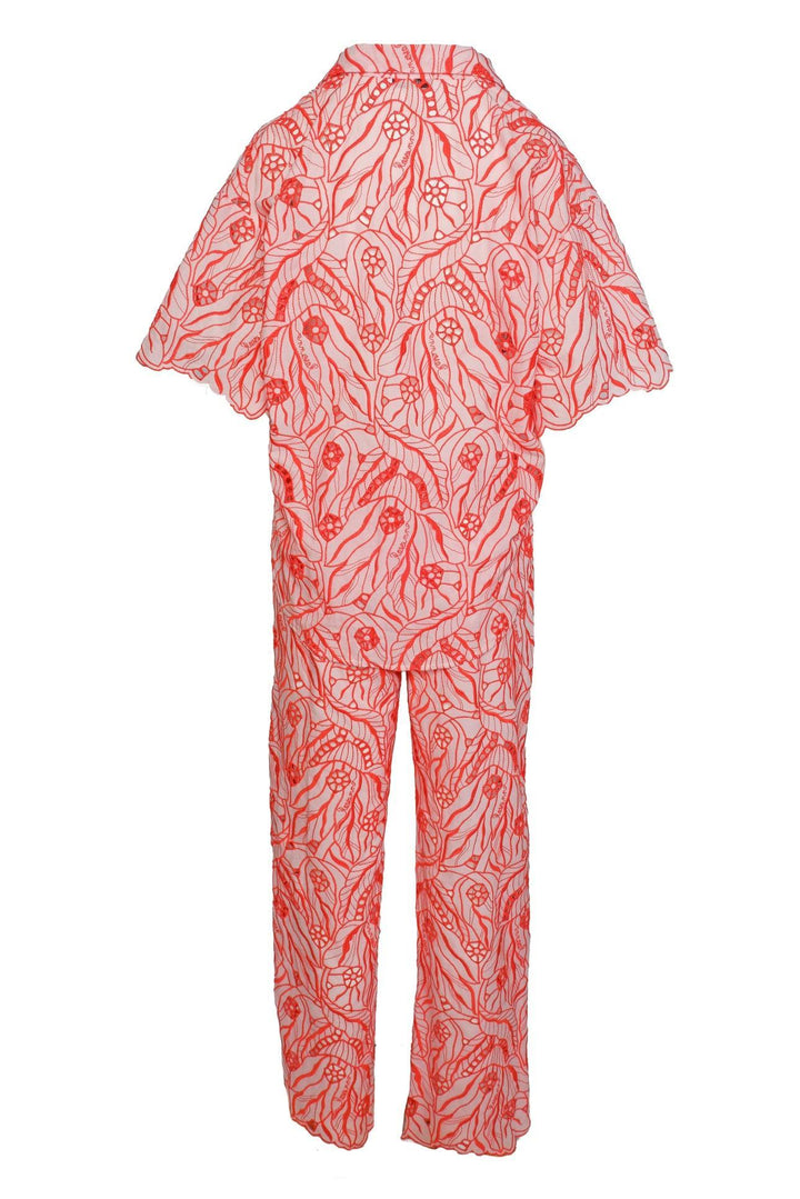 Roseanna Size S/M Floral Eyelet Shirt & Pant Set