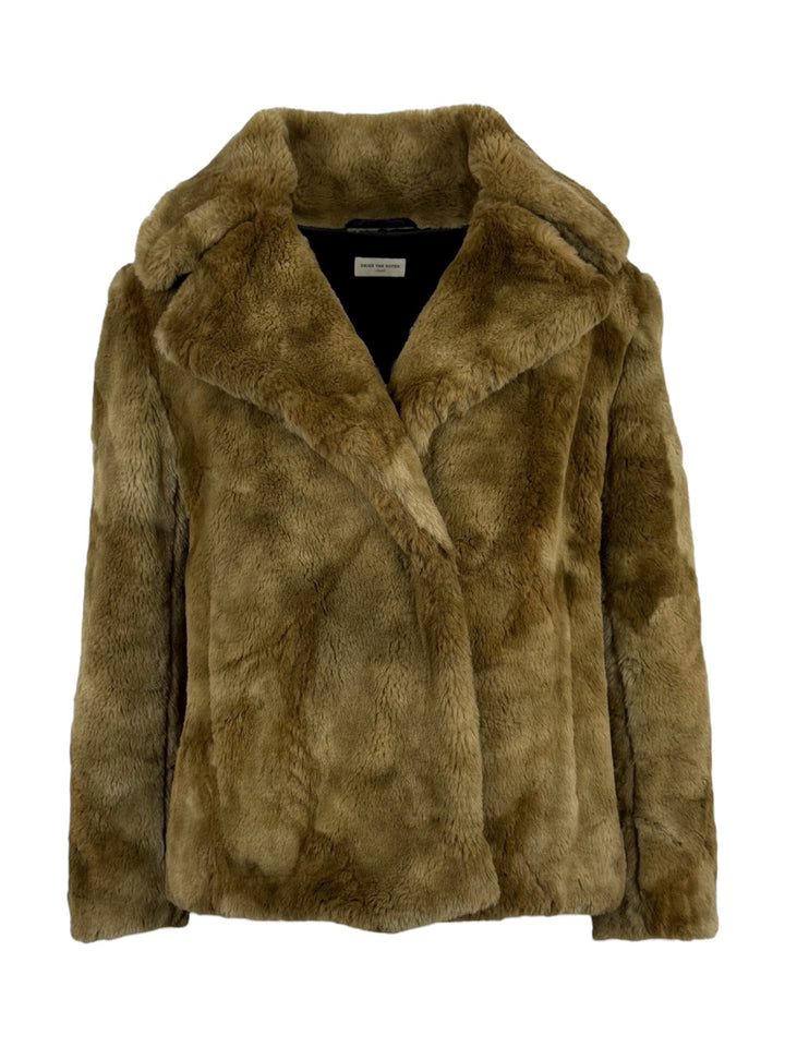 Dries Van Noten Size S Faux Fur Jacket