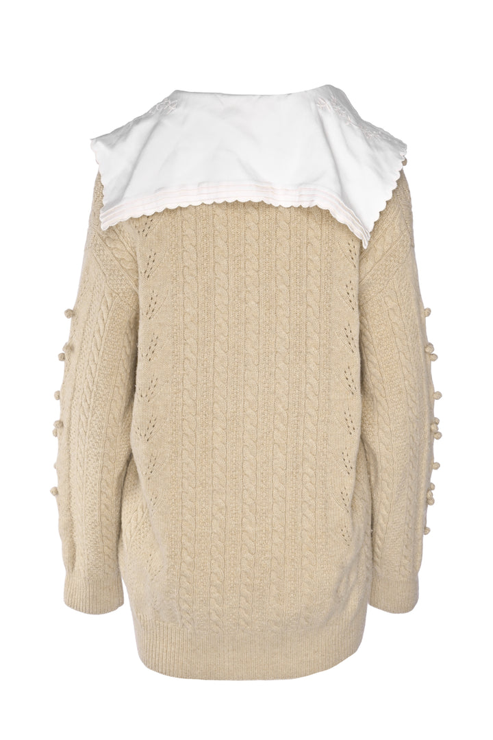 Sandro Size 3 Cableknit Cardigan