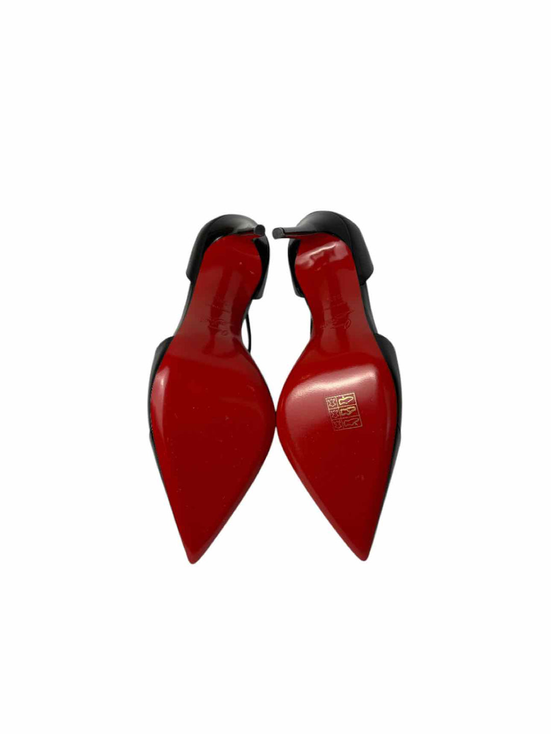 Louboutin Size 38.5 Crissos Crossover Patent Leather Pumps