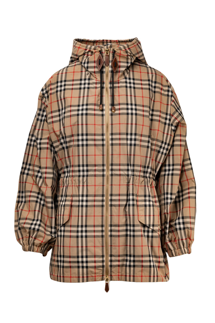 Burberry Size 8 Check Hooded Binham Jacket