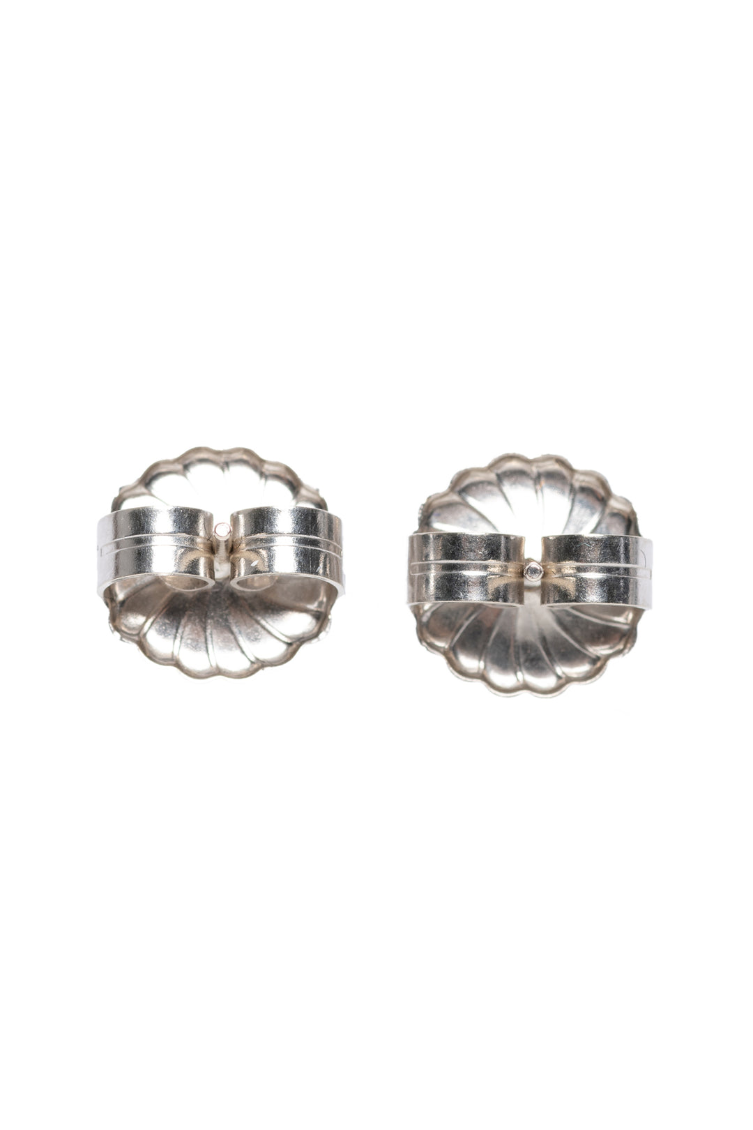 14K White Gold Diamond and Spiraling Diamond Earrings