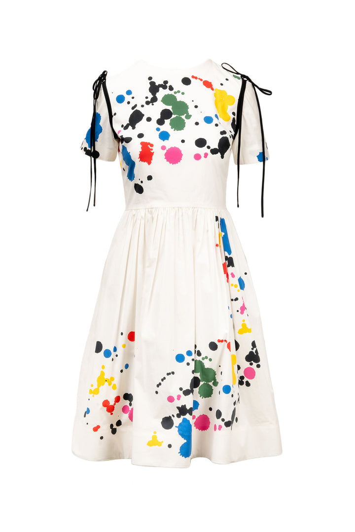 Oscar De La Renta Size 4 Paint Splatter Dress