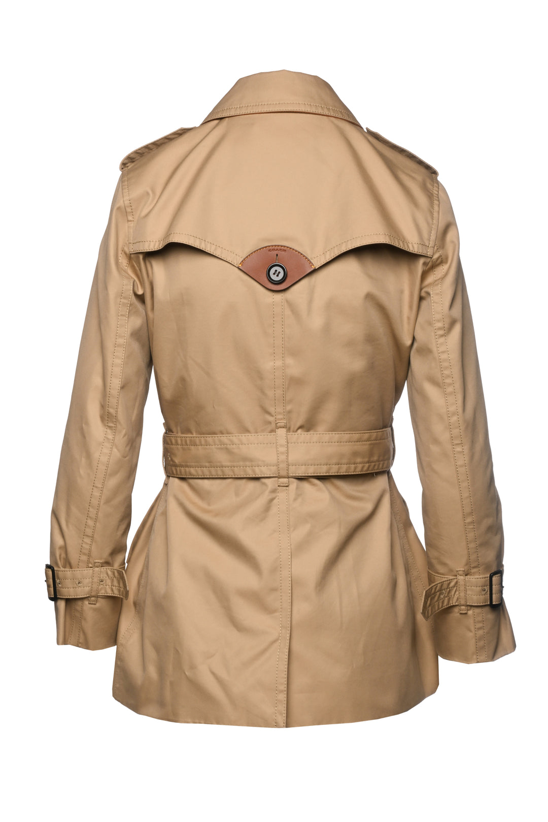 Coach Size S Mid Length Trench Coat