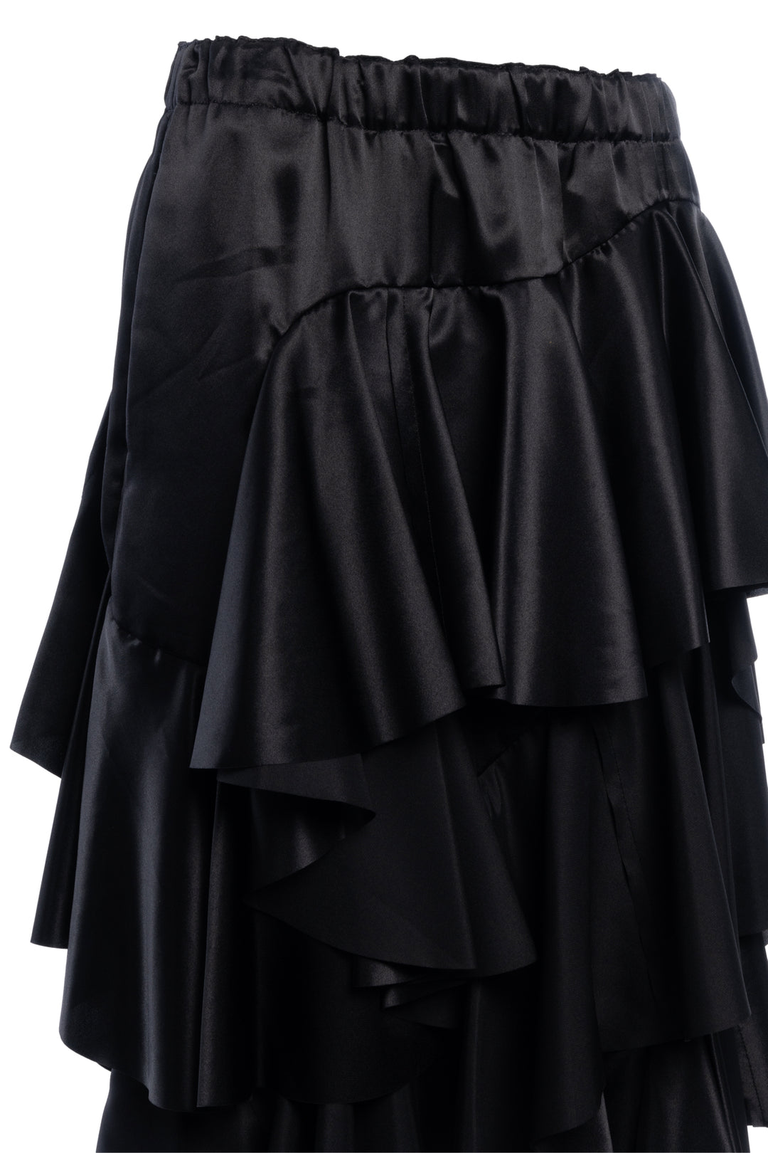 Comme Des Garcons Size L Ruffled Tiered Midi Skirt