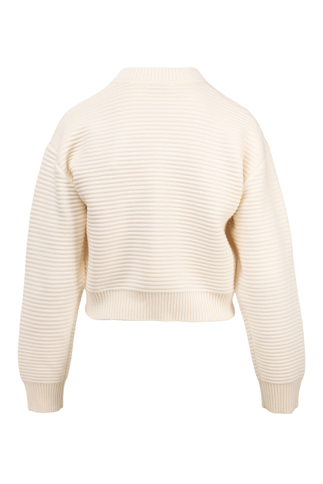 Sandro Size 2 Cropped Ribbed Knit Jacket