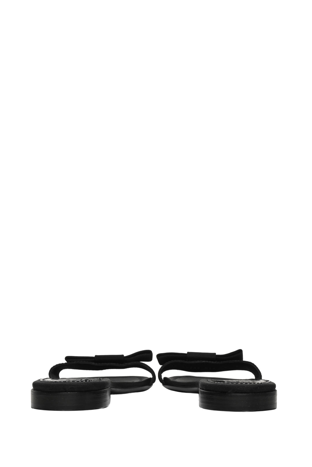 Salvatore Ferragamo Size 8 Bow Fabric Slide Sandals