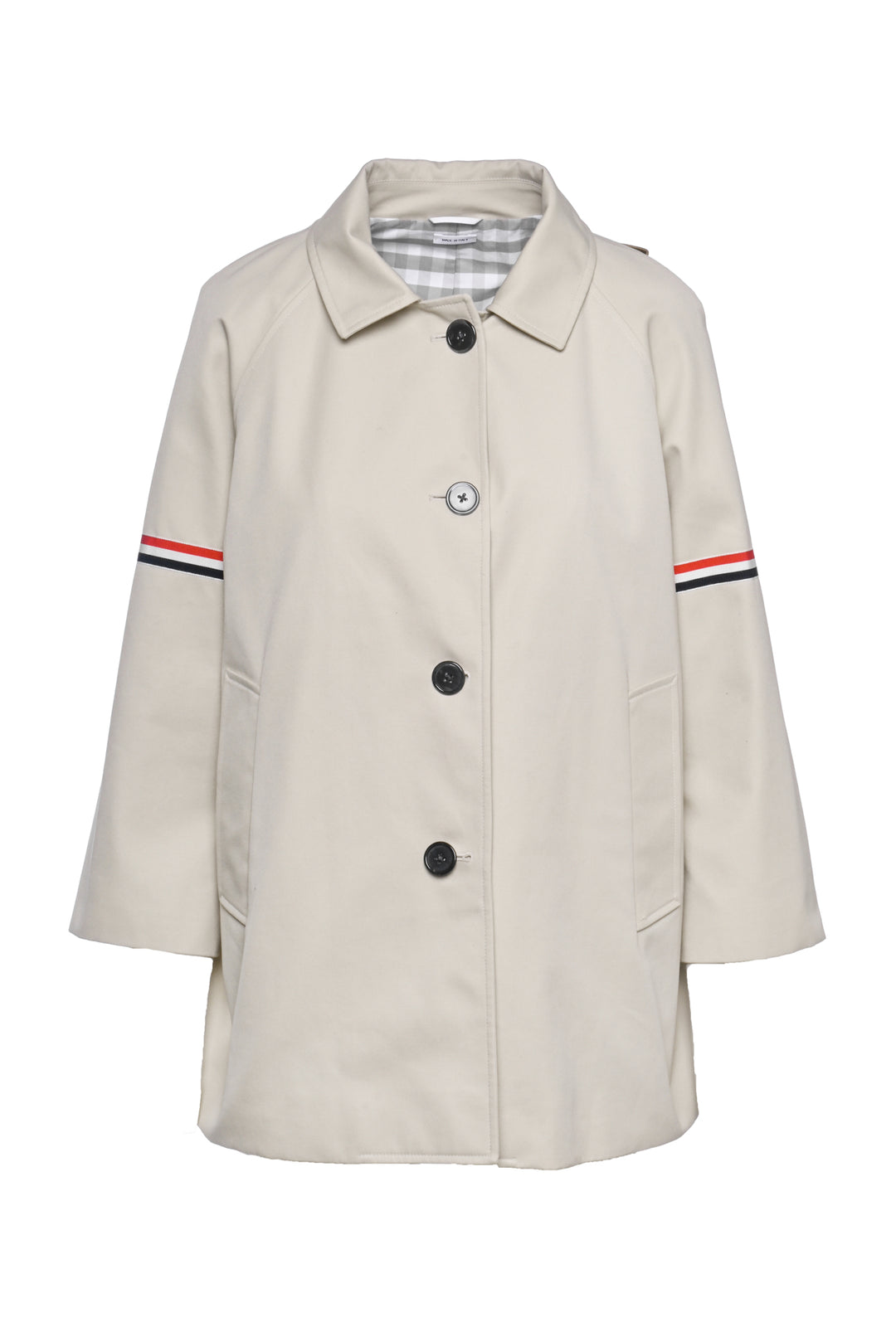 Thom Browne Size 38 Cotton Twill Car Coat