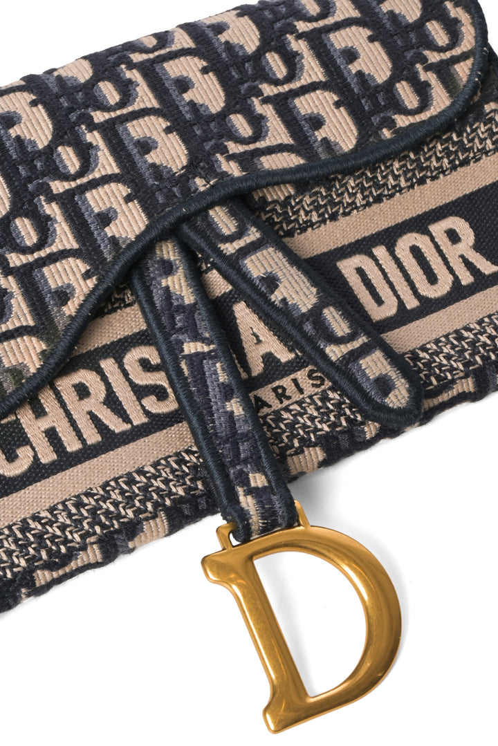 Dior Oblique Saddle Slim Belt Bag