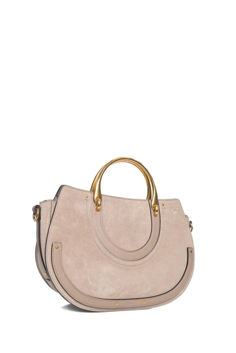 Chloe Calfskin Suede Medium Pixie Shoulder Bag