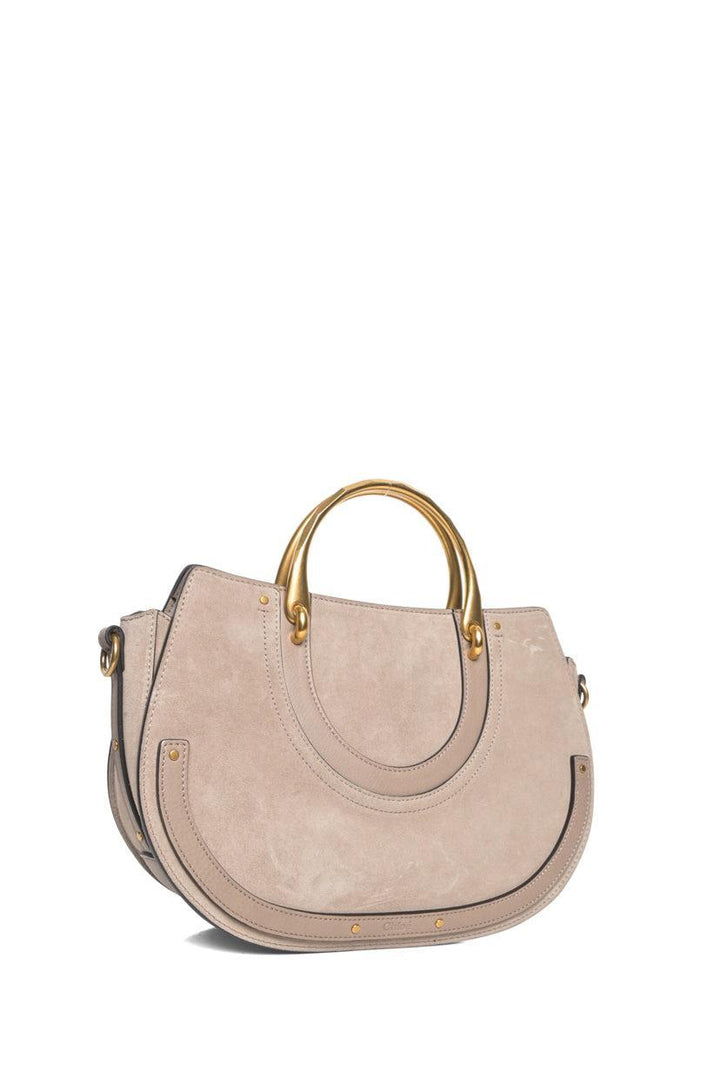Chloe Calfskin Suede Medium Pixie Shoulder Bag