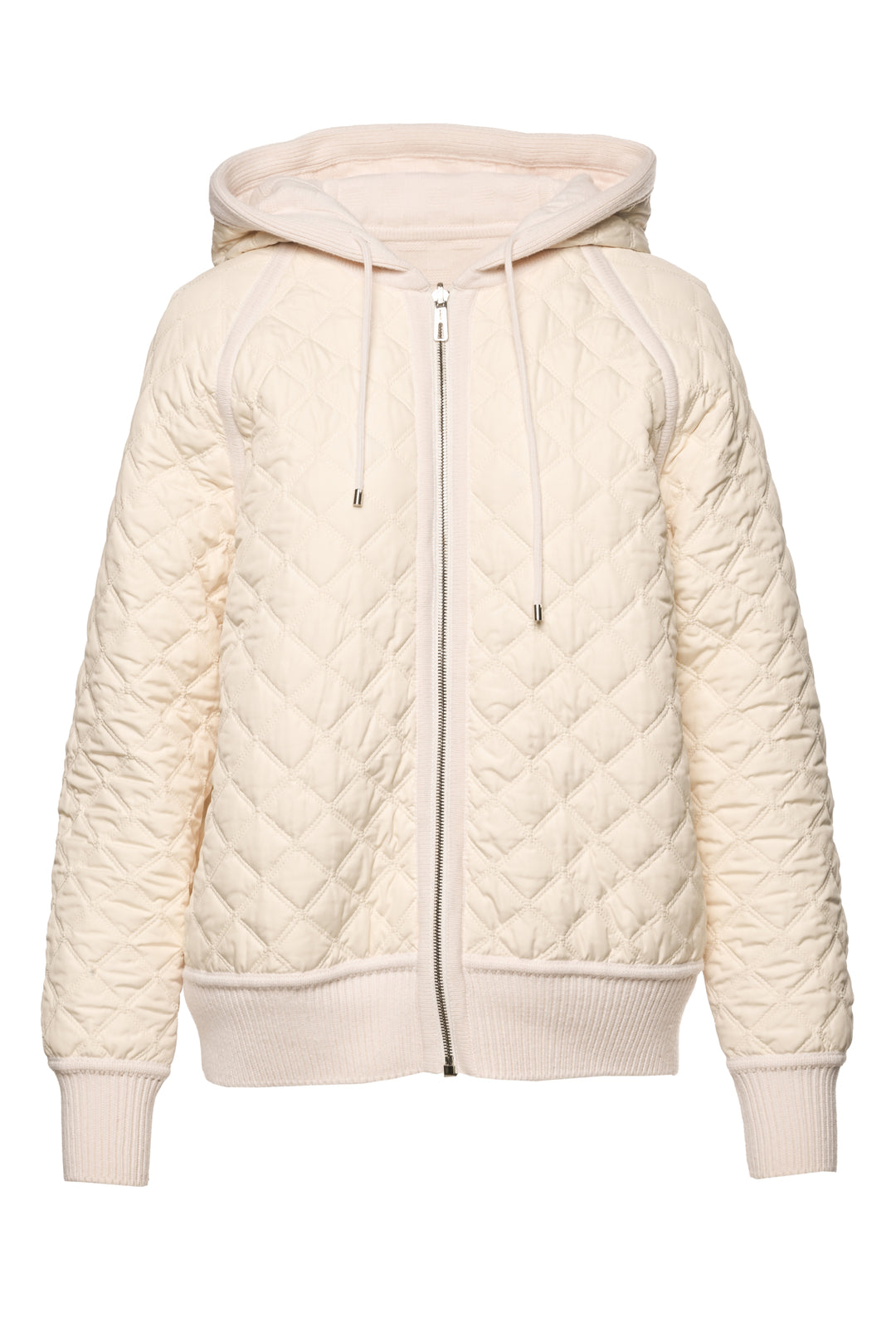 Hermes Size 36 H Knit & Quilted Reversible Hooded Down Jacket