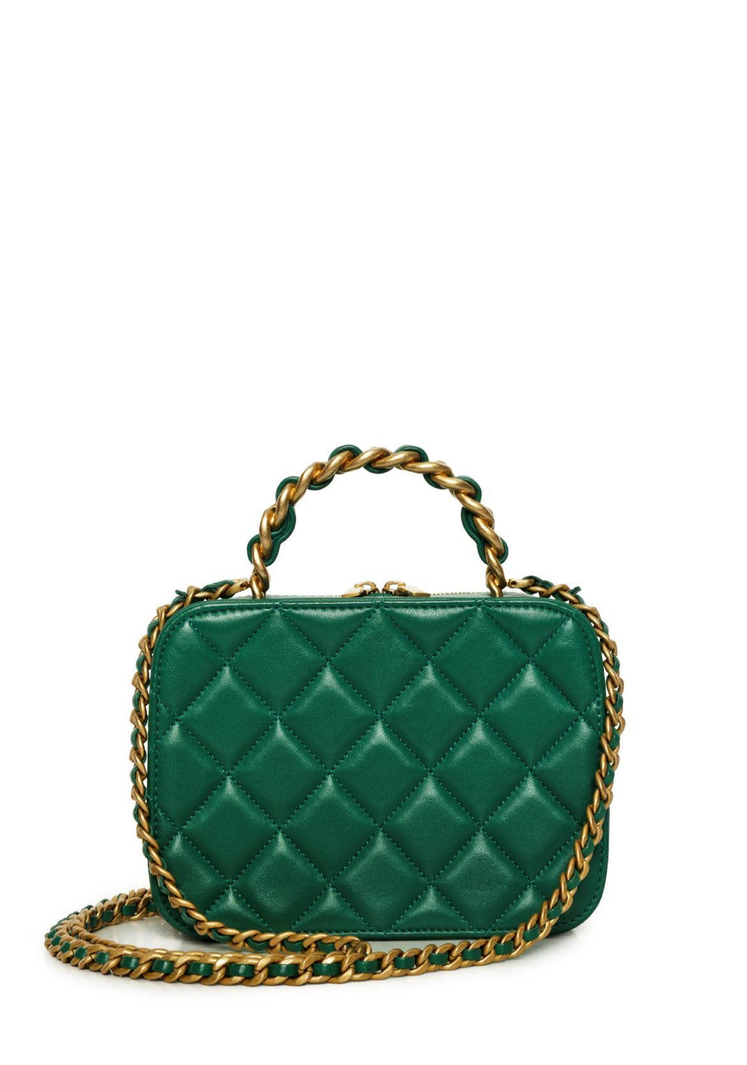 Chanel 2022 Quilted Small Vanity Case Shoulder Bag