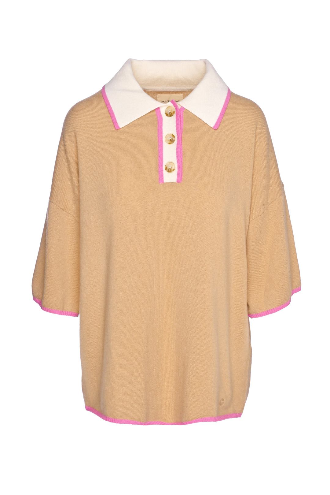 Loulou Studio Size M Arun Cashmere Polo Shirt Sweater