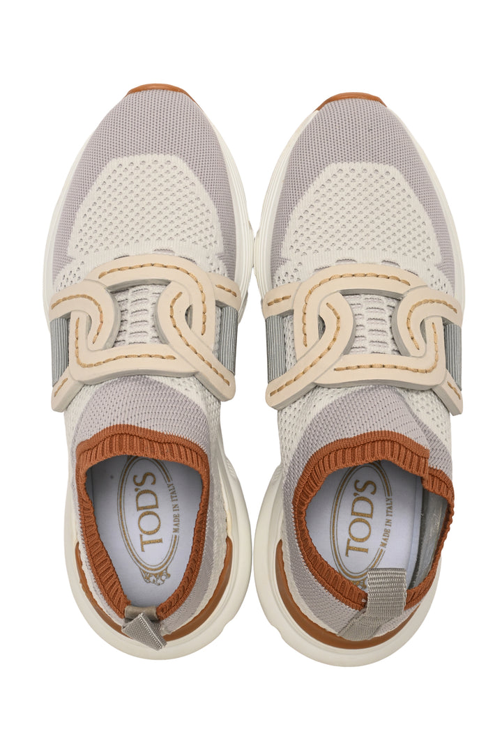 Tod's Size 36.5 Kate Chain Knit Slip-on Sneaker